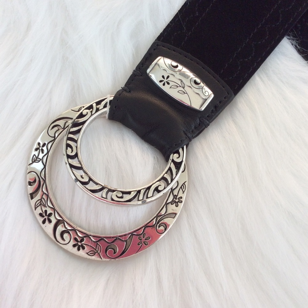 Brighton Black Suede Belt